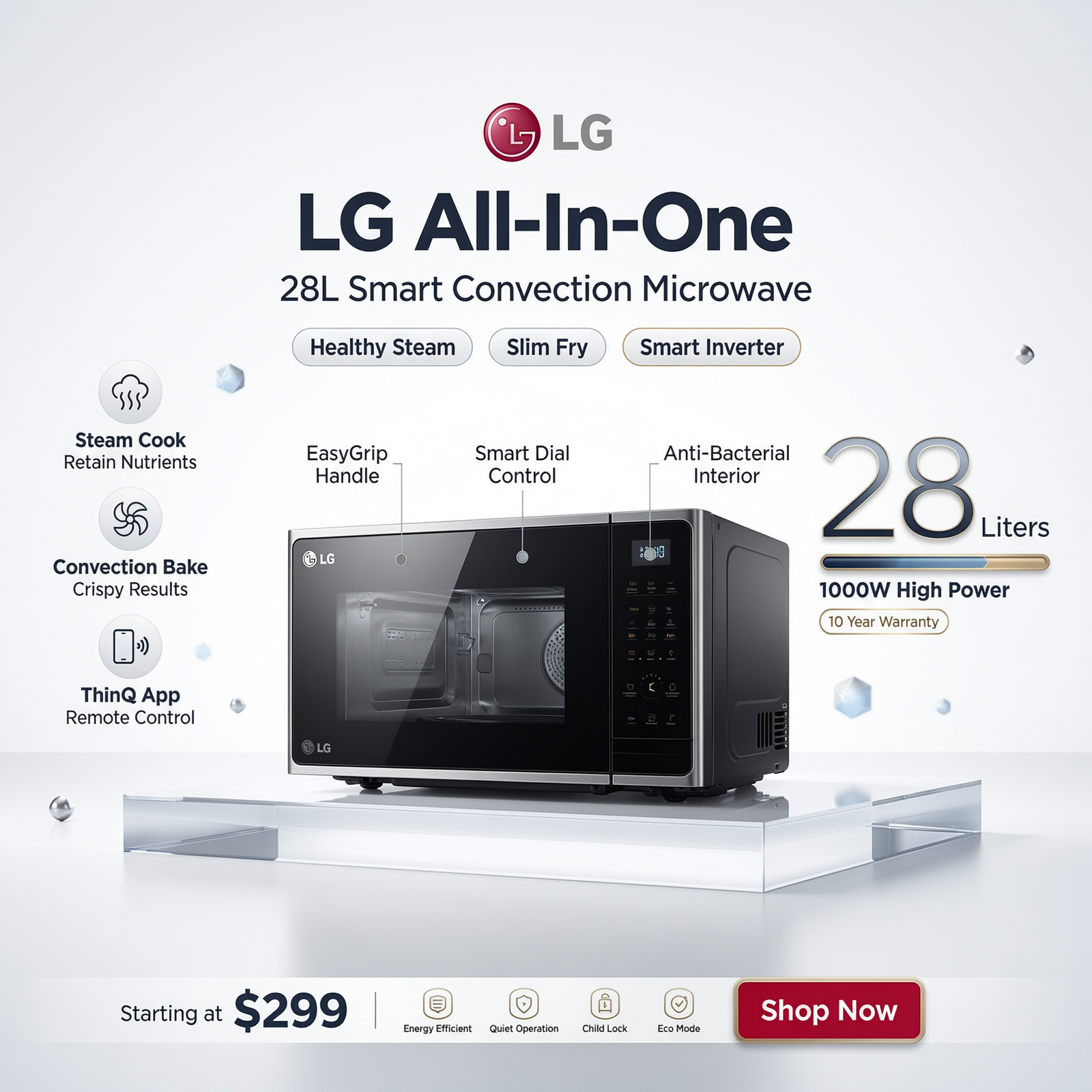 28L LG All In One Microwave Oven photo 3